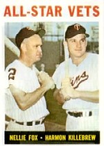 1964 Topps Baseball Cards      081      All-Star Vets-Nellie Fox-Harmon Killebrew